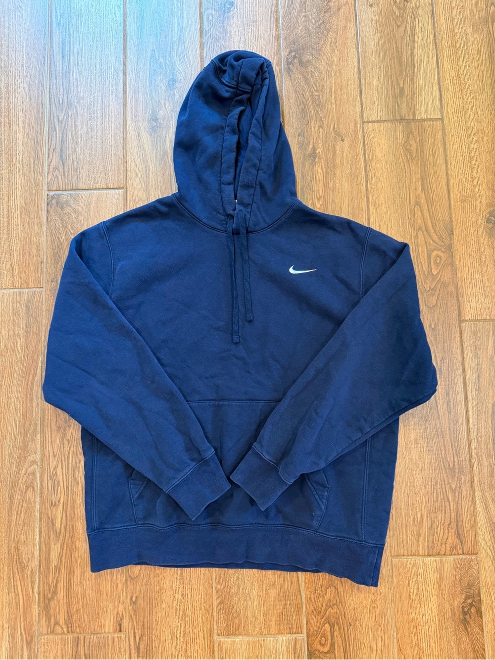 Nike Navy Pullover Hoodie with Swoosh / men’s large